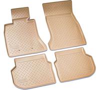Gomma Tappetini Per BMW 5er F10 F11 Limousine Touring 2010-2013 Beige Con Bordo