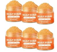 Gommage à l’huile de pépins de citrouille et à la biotine avec brosse de massage, alternative au shampooing exfoliant pour cuir chevelu gras et squameux, dissolvant d’accumulation clarifiant. (6pcs)