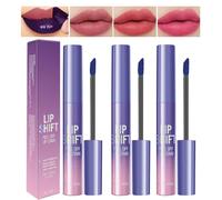 Gommage à lèvres 3 couleurs durable, imperméable et transmissible, couleur rose, finition mate, pour femme