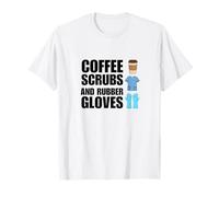Gommage au café en médecine, étudiant, travailleur, école infirmière diplômée T-Shirt