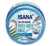 Gommage au sel et à l'huile de noix de coco pour le corps - Avec sel de la mer Morte, huile de macadamia et extrait de noix de coco - Pour une sensation de peau super douce et délicate - 300 g