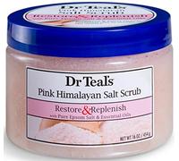 Gommage au sel rose de l'Himalaya pour restaurer la recharge avec des huiles essentielles pures de sel d'Epsom (473 ml)