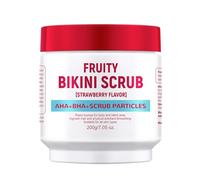 Gommage au sucre pour le corps à la fraise de 7,05 oz, exfoliant pour la kératose pilaris pour les jambes de fraise, la peau de poulet, masque hydratant et hydratant pour le corps (strawberry)