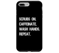 Gommage. Caféine. Se Laver Les Mains. Répéter. Soins de Coque pour iPhone 7 Plus/8 Plus