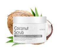 Gommage corporel à saveur de noix de coco pour le visage, les pieds | Gommage corporel parfumé à la noix de coco, Pour hommes et femmes visage, pieds, corps, soins de la peau, 7 oz