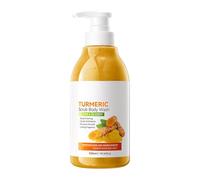 Gommage Corporel au Curcuma et Niacinamide,Gommage Corps Exfoliant,éclaircissant,Améliore les Taches Brunes,Lisser la peau et Eclaircir le Teint, Soins du Corps pour Hommes et Femmes 520ml