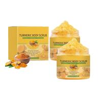 Gommage corporel au curcuma, gommage corporel au curcuma, gommages corporels naturels pour un nettoyage en profondeur, éliminer les peaux mortes, exfoliation douce, peau hydratante (25PCS)