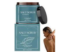 Gommage corporel au sel de la Mer Morte, exfoliant doux parfumé à l'eucalyptus, gommage nettoyant en profondeur pour usage quotidien, gommage sensibles, exfoliant hydratant après la douche (1PCS)