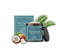 Gommage corporel au sel de mer, exfoliant et hydratant à l'huile de noix de coco, adoucissant et nourrissant les peaux mortes, lisse et éclaircissant la peau éclatante, exfoliant nettoyant (1pc)