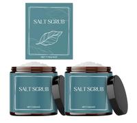 Gommage corporel au sel marin, Crème corporelle hydratante et nourrissante, Huiles naturelles et gommage exfoliant, Peau douce et lisse, Tous types de peau