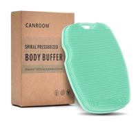 Gommage corporel en silicone infusé de zinc - Design moussant turbocompressé, exfoliant pour les peaux sensibles, facile à nettoyer, mousse bien et plus hygiénique que le luffa traditionnel, vert