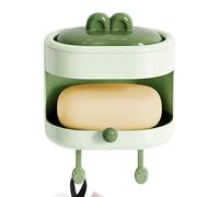 Gommage corporel - Épurateur de douche | Repas de bain double face | LOOFAH CHILESSING AVEC porte-savon et crochet | Brosse 2 en 1 salle de bain | Laver les lavages pour routine de soins de la peau