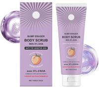 Gommage corporel parfumé à la pêche, exfoliant doux et régénérant, hydratant et nettoyant en profondeur pour une peau lisse et douce.