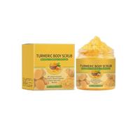 Gommage corps au curcuma, gommage exfoliant hydratant naturel, nettoyage doux, élimine l'excès de sébum, peau lisse et éclatante, pour tous types de peau