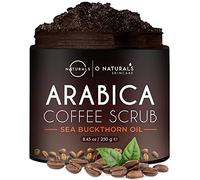 Gommage Corps Exfoliant Ultra Énergisant au Café Arabica - 250ml - Exfoliant Corps Femme au Sel de la Mer Morte pour Tous Types de Peaux - Soins pour le Corps/Gommages Pour Le Corps par O Naturals