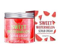 Gommage Corps Sucré à la Pastèque, Exfoliant et Hydratant, avec Beurre de Karité et Huile de Coco, Texture Fondante pour une Peau Douce et Lisse, Nettoie et Rafraîchit (1pc, 200g)