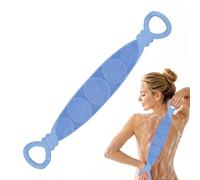 Gommage de bain en silicone ceinture nettoyante double face pour la peau | Bande de gommage corporel avec poignées Pour femmes et hommes, massage des bras et des jambes à la maison