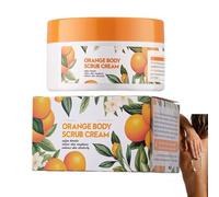 Gommage exfoliant à l'orange pour le visage et le corps, gommage doux enrichi en vitamine C, nettoie et hydrate en profondeur, peau plus lisse et douce, crème exfoliante pour corps à l'orange. (1PCS)