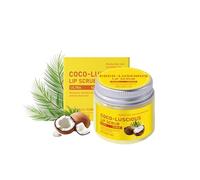 Gommage Lèvres à la Noix de Coco, Exfoliant Doux au Sucre pour Lèvres Sèches et Gercées, Soin Nourrissant Hydratant avec Beurre de Karité, Baume Réparateur pour Lèvres Douces et Lisses (1pc, 30g)