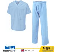Gommage Médical Uniforme Col V Haut Et Pantalon Femme Hommes Nurse Hôpital Work
