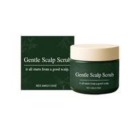 Gommage naturel pour le cuir chevelu QPJUVC - Exfoliant nettoyant en profondeur avec formule hydratante, soulage le cuir chevelu et les pellicules, élimine en douceur les accumulations (1)