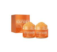 Gommage pour cuir chevelu, exfoliant à l'huile de graines de citrouille, au romarin et à l'huile de gingembre, nettoyage en profondeur, nourrit le cuir chevelu et préserve la santé des cheveux. (2PC)