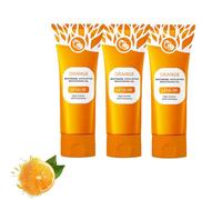 Gommage pour le visage - Gel exfoliant naturel orange - 50 g - Gel exfoliant éclaircissant - Nettoie en douceur et améliore la texture de la peau (3 pièces)