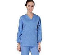 Gommages Uniforme Médical Femmes Ensemble De Gommage Médical Haut Et Pantalon-Bleu Ciel-S