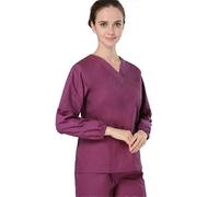 Gommages Uniforme Médical Femmes Ensemble De Gommage Médical Haut Et Pantalon-Violet-S