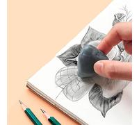 Gomme 10pcs plasticité en caoutchouc souple Eraser Étudiant dessin sketch plasticin crayon gré gas-crayon papeterie Gomme à Effacer
