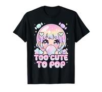 Gomme à Bulles d'anime Kawaii trop Mignonne pour Faire éclater T-Shirt