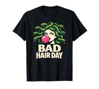 Gomme à Bulles Funny Medusa Bad Hair Day T-Shirt