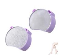 Gomme à cheveux Zensilk Crystal, outil exfoliant et épilatoire 2 en 1, épilateur réutilisable en cristal, for le dos, les bras, les jambes et les pieds(Purple)