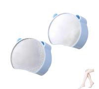 Gomme à cheveux Zensilk Crystal, outil exfoliant et épilatoire 2 en 1, épilateur réutilisable en cristal, for le dos, les bras, les jambes et les pieds(Blue)