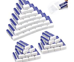 Gomme à Crayon - Gomme Blanche de Qualité Premium pour Dessin, Art et Bureau, Gomme Mie de Pain, Ensemble de 50 Gommes