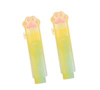 Gomme à crayon rétractable 2 pièces chaton, gomme à action coulissante pour écriture, dessin, projets artistiques, fournitures scolaires et de bureau, coulissant, crayon rétractable pour