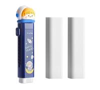 Gomme à crayon rétractable coulissante, gomme Push Pull,Gommes à diapositives de dessin animé mignon pour les | Fournitures de rentrée scolaire avec pochette et recharge, gomme extensible, nettoyage