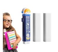 Gomme à crayon rétractable coulissante, gomme Push Pull | Gommes rétractables mignonnes pour,Dessin animé mignon, pochette et recharge, design push-pull, extensible pour l'école, caoutchouc push-pull