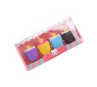 Gomme à cupcake créative, gomme à cupcake dans une variété de couleurs de fruits, fournitures scolaires pour enfants, cadeaux de classe