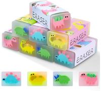 Gomme À Effacer,8pcs Gommes À Effacer De Dinosaures,Art Eraser Gommes Mignonnes,Gommes Colore¿Es Caricature Pour Enfant Étudiants Fournitures Prix Cadeaux De Fête Fournitures D'art