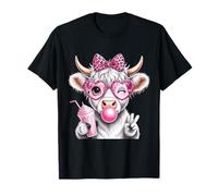 Gomme à mâcher à la Vache écossaise Highland T-Shirt