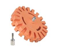 Gomme adhésive facile à utiliser - Roue en caoutchouc robuste pour un retrait sans effort des décalcomanies et résidus de ruban adhésif sur les surfaces de véhicule