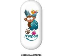 Gomme - Blanche - Sans PVC - Scolaire - Idéal pour la trousse - Maped - Jungle Fever