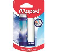 Gomme Blanche Tube Protégée Arctic Vibes - Maped - Rétractable - 1 Recharge Incluse - Sans PVC ni Phtalate