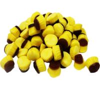 Gomme de fruit Jelly Caramel Tartelette jaune marron Halal 175g