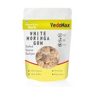 Gomme de moringa blanche pure et naturelle, Gond Sahajan, Gond Sonjana | White Sahajan Gond | White Moringa Gond (10 g)