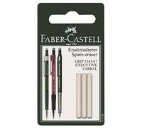 Faber-Castell Gommes de rechange pour portemine – Blister 3 pièces