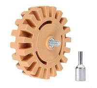 Gomme de roue en caoutchouc pour autocollants, décalcomanie, graphique, plateau de retrait de colle, convient pour une utilisation avec des outils rotatifs et des perceuses