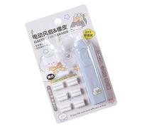 Gomme électrique automatique alimentée par piles avec ventilateur et 12 recharges remplaçables pour artistes, débutants, croquis, dessins, projets