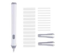 Gomme Electrique, Gomme à effacer électrique gomme à crayon automatique à piles avec 22 recharges de gomme pour la peinture(blanc)